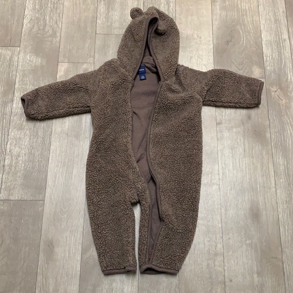 Baby‎ Gap Sherpa Bear One-Piece Snowsuit - Picture 3 of 7